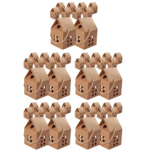 50Pièces Boîtes Cadeaux Marron Origine Papier Conteneurs Bonbons
