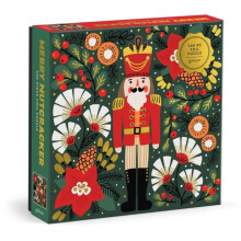Merry Nutcracker 500 Piece Foil Puzzle by Galison Paperback Book