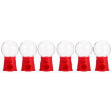 6Pièces Machine À Gommes Rouge En Plastique Pour Jeu D'enfants