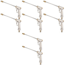 8Pièces Embout Arrosage Pression Antidérapante Argent