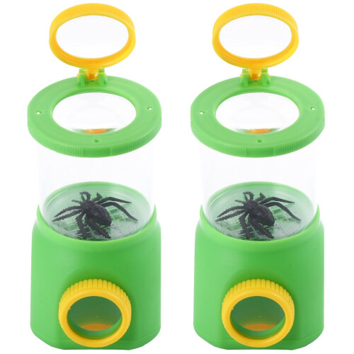 2Pièces Boîtes D'observation Vert Clair Enfants Loupe Et Cage Durable