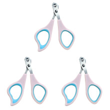 3Pièces Coupe-Ongles Pour Animaux Rose Maniable Sécurisé