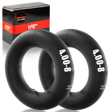1PZ UK4-48A 2 Pack of 4.80/4.00-8 4.00-8 Heavy Duty Inner Tube with TR87 Angled Bent Valve for Wheelbarrow Minibike Go Kart Mower Hand Truck Cart