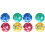 8Pièces Balles Élastiques Gonflables En PVC Multicolores Pour Enfants 1