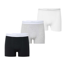 (XXL, White/Black/Grey) Ellesse Mens Ambria Boxer Shorts (Pack of 3)