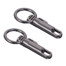 2St Zwarte Metalen Bag Snap Hooks Voor Tas & Sleutelhanger Gebruik