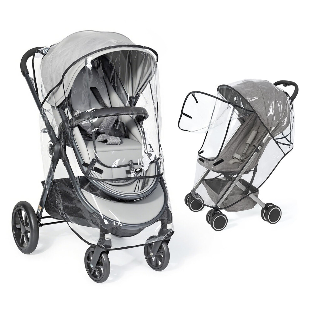 Orzbow Universal Rain Cover For Pushchair With Window, Breathable Rain Cover For Pram With Food-Grade Eva, Easy Access, Quick Installation