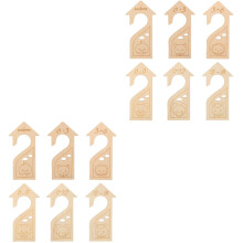 12Pièces Diviseurs Bébé Beige En Bois Pour Garde-Robe