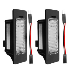 2PCS Car License Plate Light Colorful Flashing and Decoding for A1 A4 B8 A5 S5 A6 S6 A7 Q5