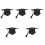 5Pièces De Graduation Adultes Polyester Pompon 1