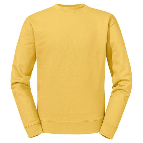 Russell (XL, Mustard) Russell Mens Authentic Plain Sweatshirt