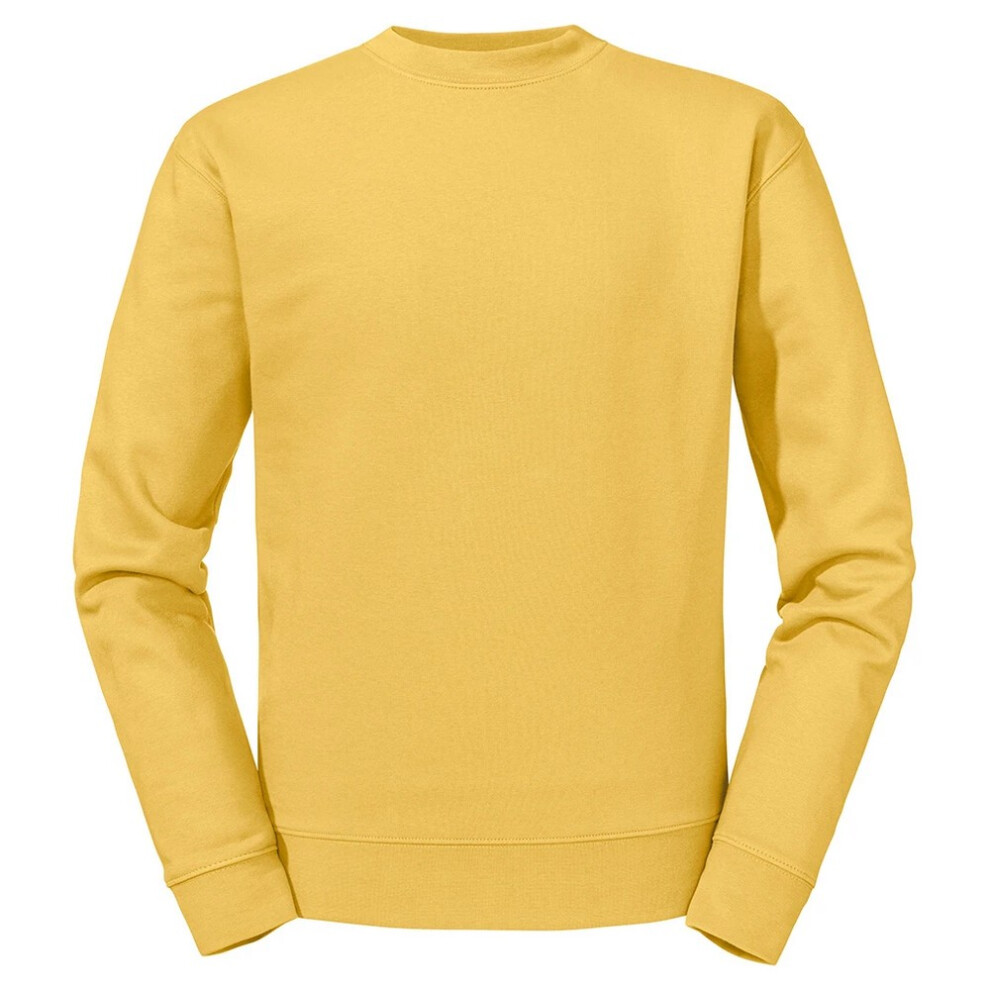 Russell (Xl, Mustard) Mens Authentic Plain Sweatshirt