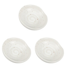 3Pièces Coupelles En Céramique , Repose-Cuillères Condiments