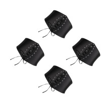 4Pièces Ceinture Corset , Large Ceinture Taille Waspie En Cuir