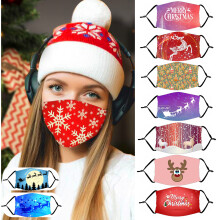 Maschera antipolvere natalizia per adulti con elemento filtrante PM2.5 Maschera cosplay