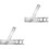 2Pièces Outil Percage Flexible Argenté Pour Usage 1