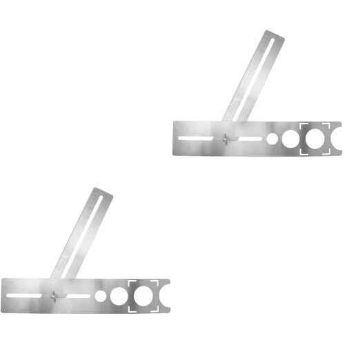 2Pièces Outil Percage Flexible Argenté Pour Usage