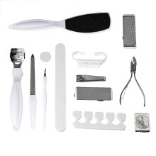Raschietto in steel Inossidabile per Rimuovere Calli Duri Pelle Morta Kit di Strumenti per Pedicure Cura dei Piedi Dotato di Supporto per Dita