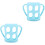 2Pièces Bébé Silicone Anti- 1