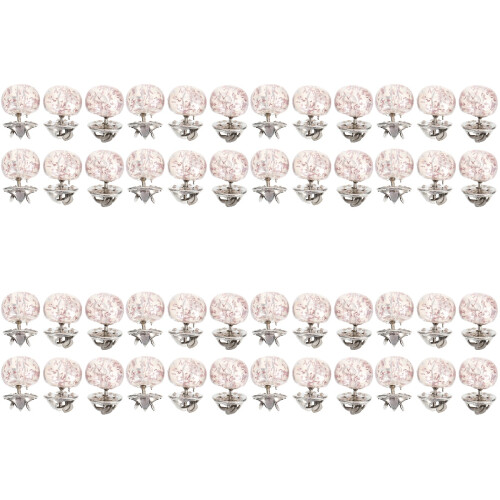 48Pièces Boutons Cachés Rose Décoratifs Et Anti Ouverture