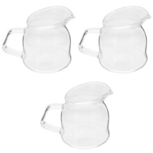 3Pièces Verres À Lait Transparent Robuste Pour Usage