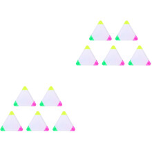 10Pièces Marqueurs Stylos Fluorescents Triangle Pour Étudiants