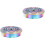 2Pièces Boîte Métal Multi Usage Couvercle Creux Brûleur Encens 1