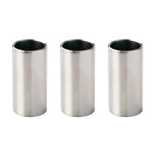 3Stk Steel String Slider Silber Glatt Für Brillanten Gitarrenton