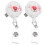 4Pièces -Badge Portable ABS Multi-Couleurs Clips Pour Employés 1