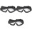 3Pièces Lunettes Cyclisme Extérieur Noir Adhérent Antibuée 1