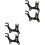 4Pièces Support Adaptateur Noir Pour 1