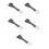 5Stk Violin Tailpiece Mit Feinstimmer Aus Robustem Aluminium Schwarz 1