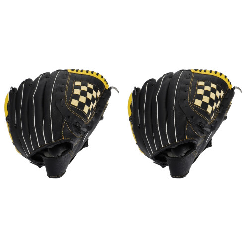 2Pièces Protecteurs Baseball Softball Noir Solides