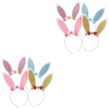 8Pièces Accessoires Oreilles Lapin Floral Fête