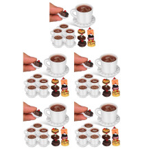 5Ensembles Accessoires Miniatures Gâteaux Faux Décoratifs Multicolores