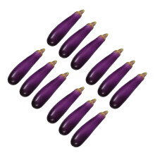 12Pièces Figurines Aubergines Simulées En Mousse Pour Décor Bureau