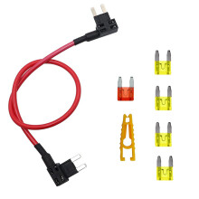 Double Head Power Tap Fuses Holder for Electrical Access in Car and Motorcycles