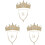 3Ensembles Parures Dorées Boucles Pendantes 1