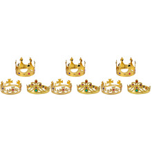 9Pièces Couronnes Dorées Petite Fille Élégantes Pour Célébrations