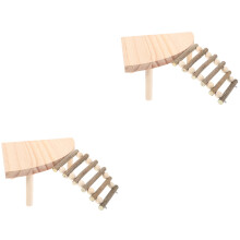 2Pièces Support Bois Clair Multifonction Pour Hamster