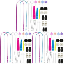 3Ensembles Aide Enfilage Métal Plastique Pour Couture DIY