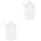 2Pièces Pots De Conservation En Verre Transparent Pour 1