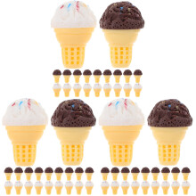 60Pièces Mini Décors Glaces Résine Pour Maison De Jeux DIY