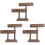 3Pièces Support Bois Café 2 Niveaux Rangement Bracelets 1
