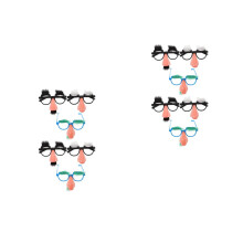 12Pièces Lunettes Déguisement Plastique Barbe Et Sourcils Pour Soirée