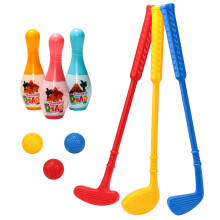 Kids Practice Golf Clubs ABS Plastic Golf Bowling Toy Family Kids Activity Toy