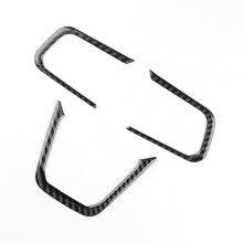 Carbon Fiber Sticker voor  Mustang  2024 2025 Auto Stuurwiel Knop Cover Trim Interieur Accessoires
