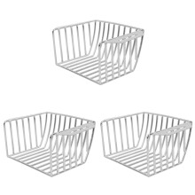 3Pièces Écran Gouttière Acier Inox Durable Usage Argenté