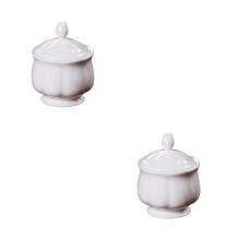 2Pièces Conteneur En Céramique Pour Sucre Condiments