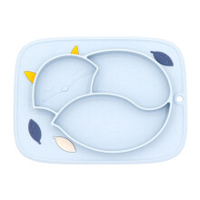 3Pièces Assiettes Silicone Avec Pour Enfants
